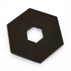 Japanese cast iron trivet, ROJI HEXAGONAL