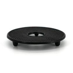 Black cast iron trivet from Japan, ROJI CHISANA ROUNDO TSUME