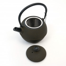 round cast iron teapot from Japan, OIHARU TEMARI 0,5lt, Sabi