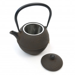 Japanese cast iron kettle, MARUSAKURA, 0.8 L, sabi