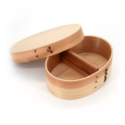 Japanese oval Bento lunch box, WAPPA, 18.5x15x6.5 cm