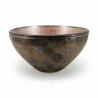Japanische Keramik Teetasse, braune Innenausstattung mit Metalleffekt - METARIKKU