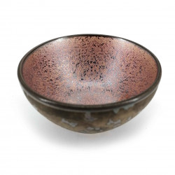 Tazza da tè in ceramica giapponese, marrone, interno effetto metallizzato - METARIKKU