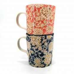 Duo de mug japonais Arabesuku Kiku