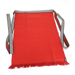 Tablier traditionnel japonais orange en coton, MAEKAKE SHU