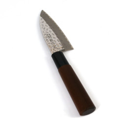 Coltello da cucina giapponese martellato per tagliare il pesce, DEBA, 10,5 cm