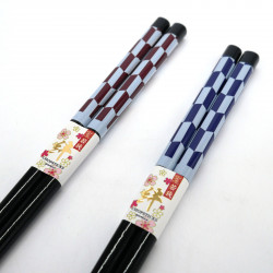 Pair of Japanese chopsticks with yabane pattern, YABANE, color of your choice, 23 cm