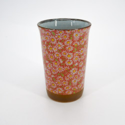 Grand mug japonais à thé en céramique - Kiku Rose