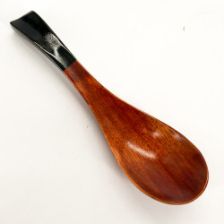 Cuchara de madera marrón y cordón negro, DAKUUDDO