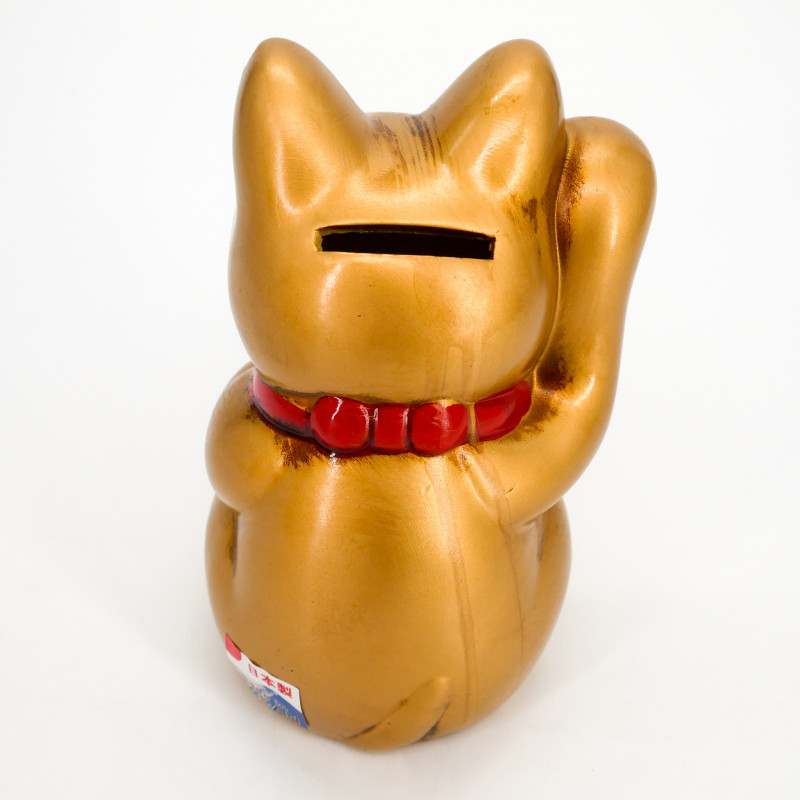 Japanese giant lucky golden cat manekineko piggy bank, NEKO GORUDEN