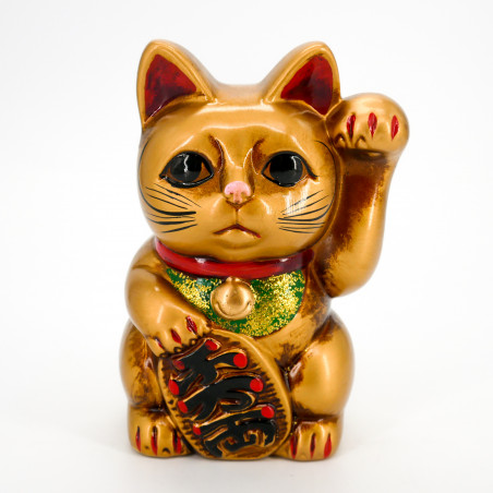 Hucha gato dorado de la suerte gigante japonés manekineko, NEKO GORUDEN