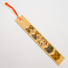 Japanese wooden bookmark - BUKKUMAKU GONEKO