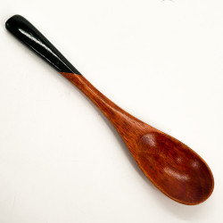 Brown wooden spoon and black cord, DAKUUDDO 1