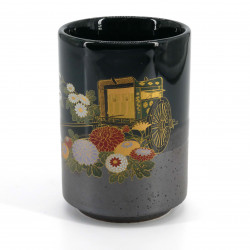 Iga-nuri Sushi Yunomi Goshoguruma tea cup