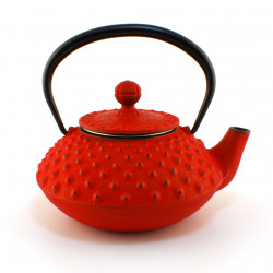 Japanese red cast iron teapot. Iwachu Kambin 0.3 lt