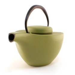 japanese Cast Iron Teapots IWACHU, Hikifune, light green, 0,7 lt