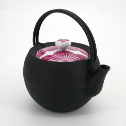 Petite théière ronde en fonte prestige japonaise, CHÛSHIN KÔBÔ MARUTAMA, SAKURA , 0,4 L