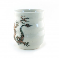 tasse blanche japonaise dragon rouge 16M5483610E