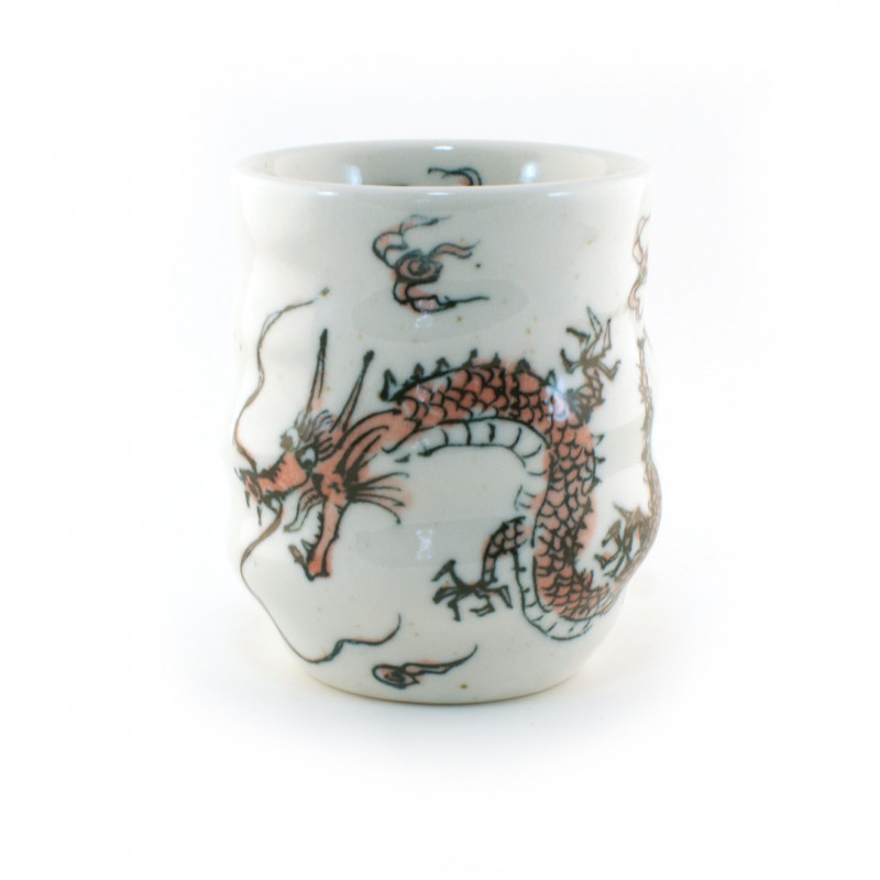 Japanese white cup red dragon 16M5483610E