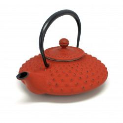 Japanese red cast iron teapot. Iwachu. Kambin 0.5 lt