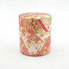 boîte à thé japonaise rose - papier washi - ruban