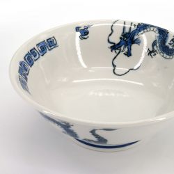 Japanese ceramic ramen bowl Ø20cm RYU, blue