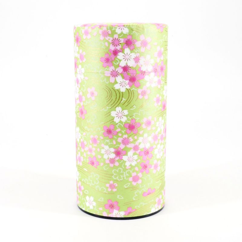 Caja de té verde japonés en papel washi - MIDORISAKURA - 200gr