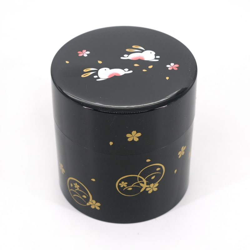 Caja de té japonesa de resina negra - MARUUSAGI - 150gr