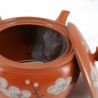 Japanische Terrakotta-Tokoname-Kyusu-Teekanne - TOKONAME UME