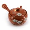 Japanese terracotta tokoname kyusu teapot - TOKONAME UME