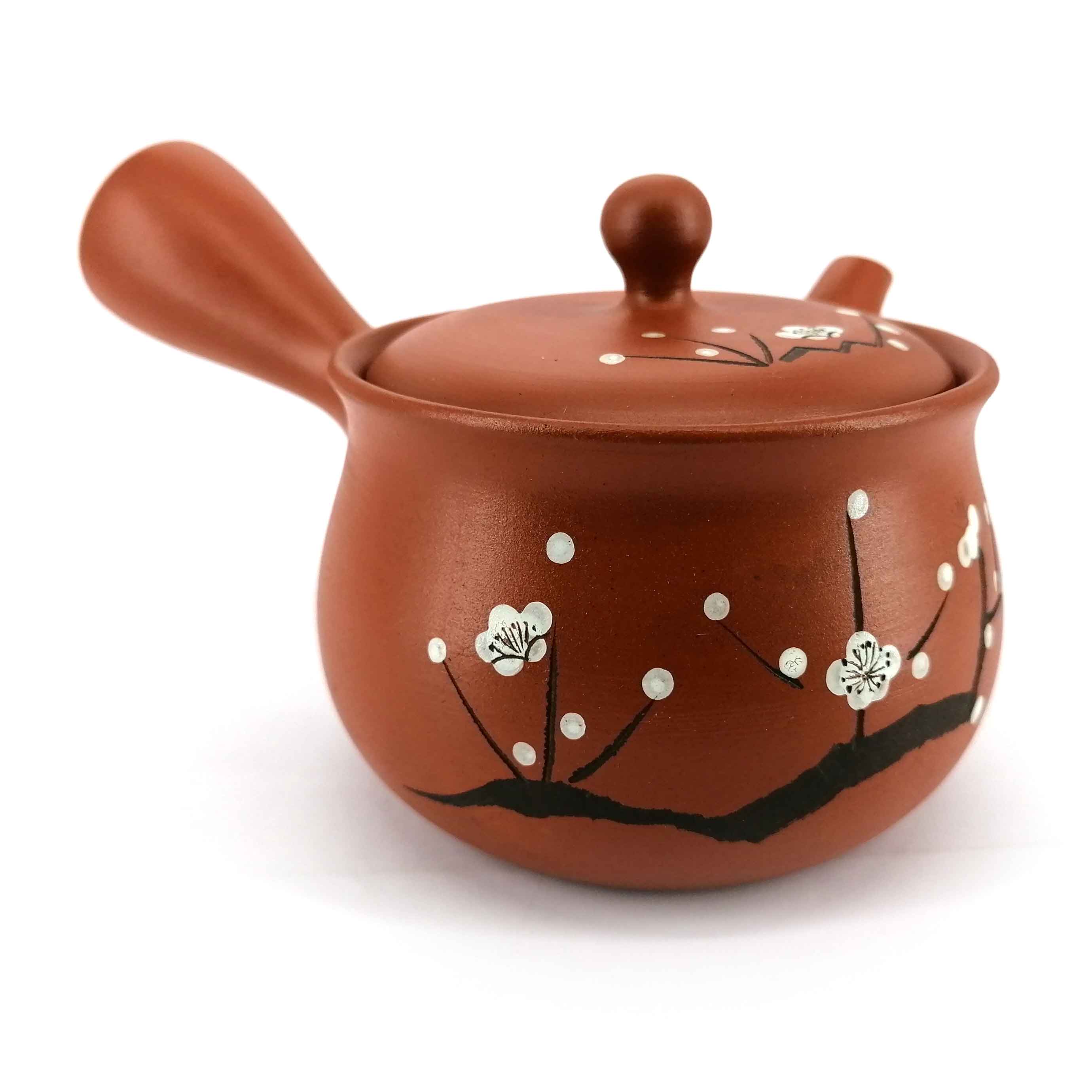 Teiera giapponese tokoname kyusu in terracotta - UME