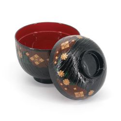 Japanese bowl with lacquered effect lid - PATANKABA