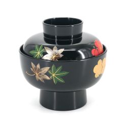 Japanese bowl with lacquered effect lid - PATANKABA