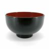 Japanese miso soup bowl in lacquered effect resin - JIMINA