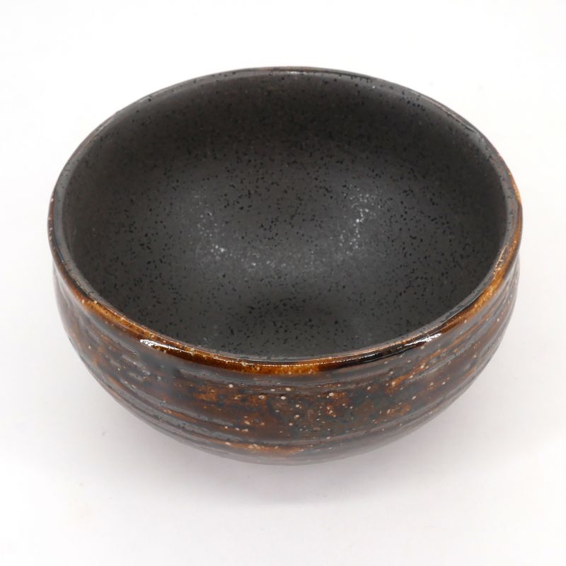 Bol à soupe japonais marron - ORIBE NAGOMI - 12cm