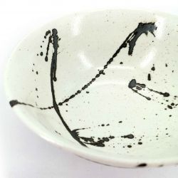 Japanese ceramic soup bowl - SUPURASSHU KURO