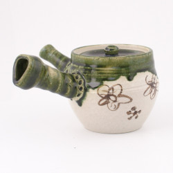 japanese teapot kyusu green Oribe