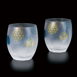 duo of japanese glasses made in Japan - Temari