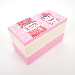 Large japanese lunch box, FUKUINU, pink