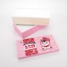 Large japanese lunch box, FUKUINU, pink