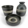 Japanisches Keramik-Untertassen-Set - KASSHOKUBURU