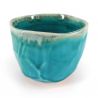 Ceramic bowl for tea ceremony, ocean blue - KAIYO