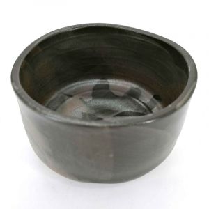 Black ceramic bowl for tea ceremony - RANDAMUPATAN