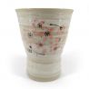 Japanese ceramic Mazagran, cherry blossom gray - SAKURA