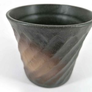 Tazza da tè giapponese svasata in ceramica - KUROBURU