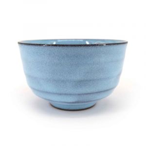 Japanese ceramic tea cup, light blue - AOI MAGUKAPPU