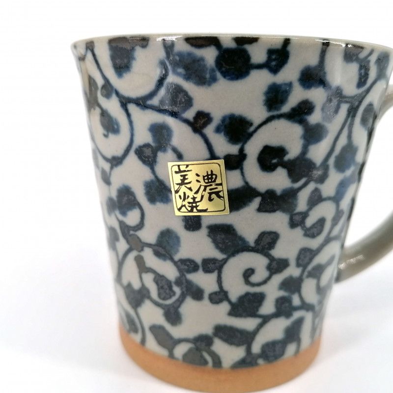 Tazza giapponese in ceramica blu - AO KARAKUSA