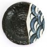 Japanese ceramic plate wave patterns - SEIGAIHA