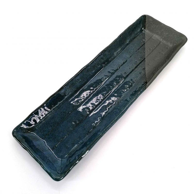 Plato rectangular de cerámica azul - JIMINA AO