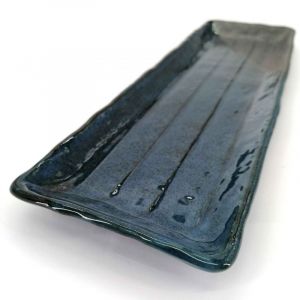 Plato rectangular de cerámica azul - JIMINA AO